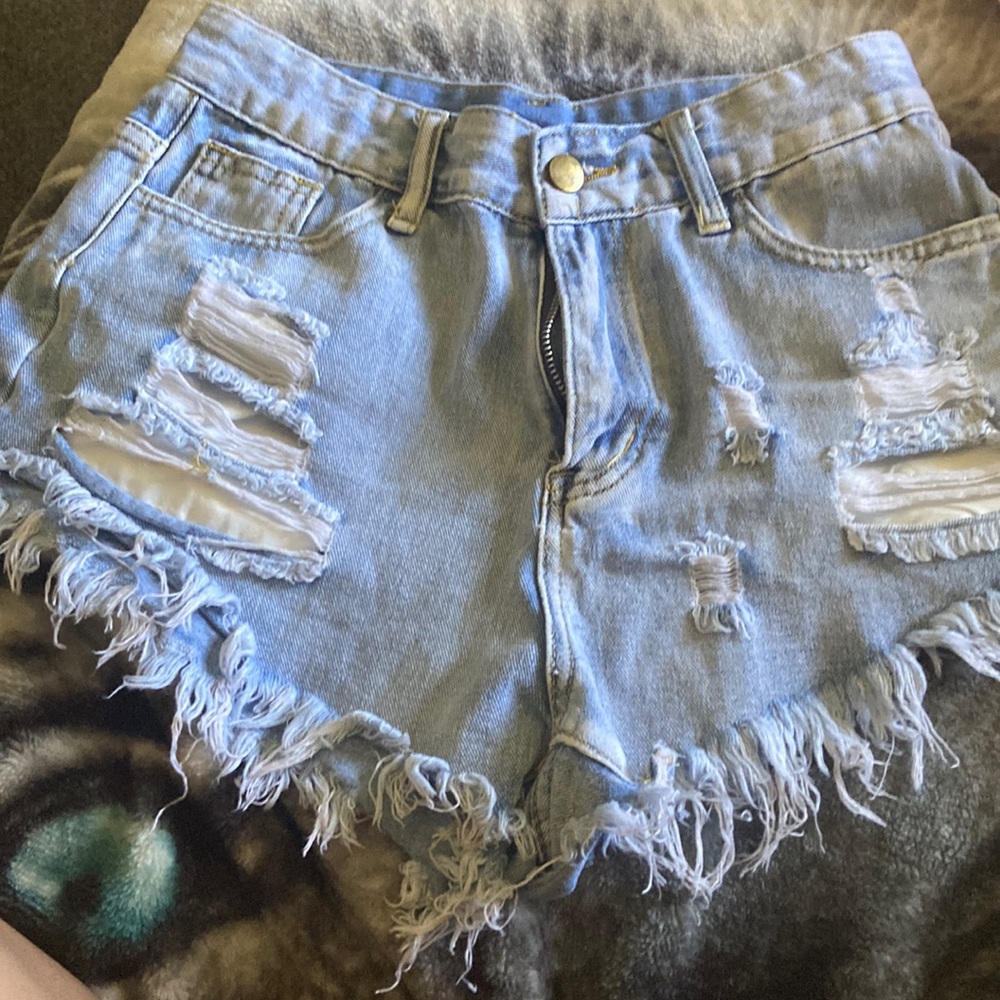 Denim shorts